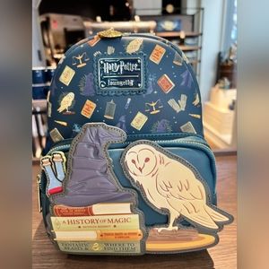 Loungefly Harry Potter Sorting Hat & Hedwig Mini Backpack